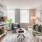 a living room with a couch and a coffee table